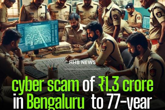 cyber scam of ₹1.3 crore in Bengaluru to 77-year old woman